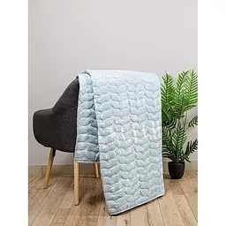 Покривало стьобане Home Line 160x210 см ментолове (183985) - мініатюра 2