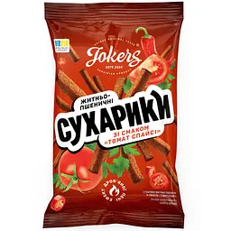 Сухарики JokerS пшенично-житні зі смаком «Томат Спайсі» 60 г