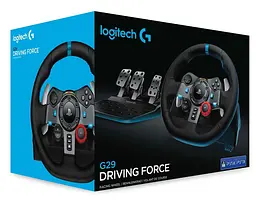 Кермо і педалі Logitech G29 Driving Force Racing Wheel (941-000112) Black - мініатюра 7