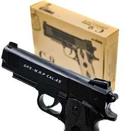 Іграшковий пістолет для страйкболу Airsoft Gun C.9 реалістична ігрова модель Чорний - мініатюра 4