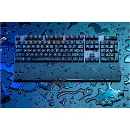 Клавіатура ASUS ROG Strix Scope II RX Red EN/UK USB RGB Black (90MP0350-BKMA00) - мініатюра 6