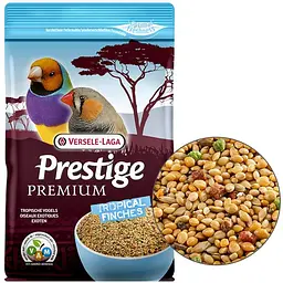 Повнораціонний корм для тропічних птахів Versele-Laga Prestige Premium Tropical Finches Верселе-лага Преміум 800 г (215128)