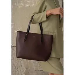 Шкіряний шоппер Walker Mini бордовий флотар