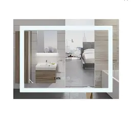 Дзеркало Mixxus Warm MR02-100x70 (годинник, LED-підсвічування, антизапотівання) (MI6002) - мініатюра 1