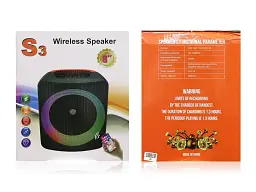 Портативна Bluetooth колонка RIAS S3 8" RGB 2400 mAh 15W Black - мініатюра 2