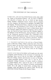 The History of the Church from Christ to Constantine