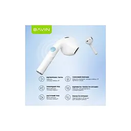 Навушники BAVIN BAVIN-81 Hi-Res LCD Tough White (HB-BA-81-WH) - мініатюра 8