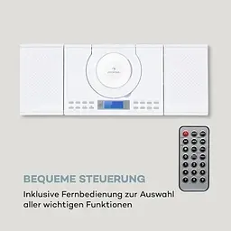 Акустична стереосистема Auna Wallie Microsystem CD (10033228) - мініатюра 3
