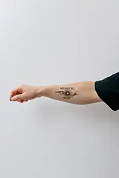 Тату тимчасове Memento Mori Tattooshka L-68 Чорний shop (4825800010433) - мініатюра 3
