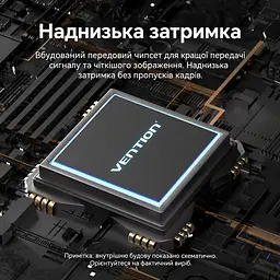 Зовнішня карта відеозахоплення Vention вхід HDMI вихід USB-C або USB-A до комп’ютера захоплення до 1080p 60 Гц вхідний сигнал до 4K 60 Гц для сигналу без захисту HDCP для запису та трансляцій сумісна з OBS Studio вбудований кабель 0,1 м сірий (ACWHA) - мініатюра 14