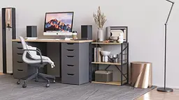 Етажерка 3/60 Ferrum-decor Серії Коннект 73x60x28 чорний ДСП Дуб Сонома 16мм (FRD-104257) - мініатюра 7