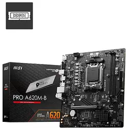 Материнська плата MSI PRO A620M-B (PRO A620M-B) (Socket AM5, AMD A620, Micro-ATX) - мініатюра 5