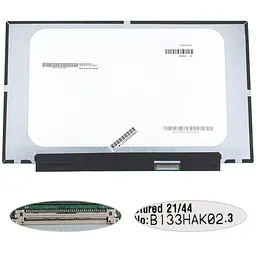Матрица 13.3" B133HAK02.3 touch (1920*1080 40pin(eDP) LED SLIM(без планок и ушек) матовая разъем справа внизу) для ноутбука