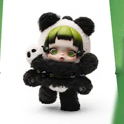 М'яка іграшка Pop Mart Skullpanda Серія Lazy Panda колекційна (SPLP-01) - мініатюра 7