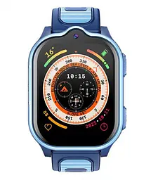 Дитячий смарт годинник Lemfo D26 з GPS трекером, 4G дзвінками, Wi-Fi, AI голосовим помічником та HD відеозв’язком, baby smart watch До 5 днів роботи Синій - мініатюра 2