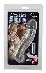 Насадка на член - Chrystal Skin Penis Sleeve Vibro - мініатюра 8