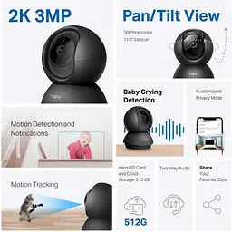 IP-камера відеоспостереження TP-Link Tapo C211 3 МП - мініатюра 4