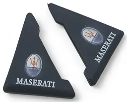 Захист кутів дверей Maseratti 2 шт Гумові 45х58х47 мм на скотчі Чорні Посилені (протиударні чохли від сколів)