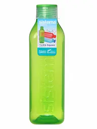 Пляшка для води Sistema, квадратна, 1 л, зелений (890-2 green) - мініатюра 2