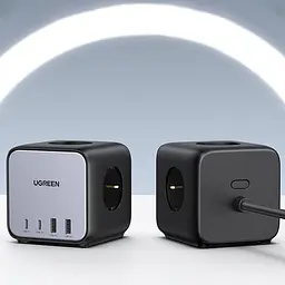 Зарядний пристрій 4xUSB 65W 2хUSB-C+2xUSB-A + 2хSchuko DigiNest Cube Power Strip CD268 Ugreen - мініатюра 5