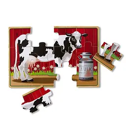 Набір з 4 пазлів Melissa&Doug Тварини на фермі (MD13793) - мініатюра 2