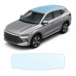 Антигравійна захисна бронеплівка за лекалами для BYD Song Plus I 2020-2022 - зона даху