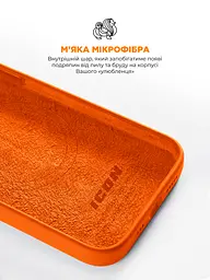 Силиконовый чехол с MagSafe для Apple iPhone 15 Pro, ICON2 MagCase, оранжевый, противоударный, панель с мягкой подкладкой, защита всего корпуса, поддержка беспроводной зарядки, совместим с защитными стеклами и пленками, ArmorStandart (ARM89276) - мініатюра 7
