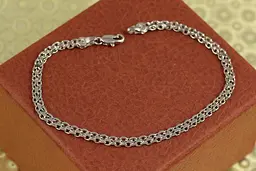 Браслет Xuping Jewelry бісмарк 21 см 4 мм сріблястий