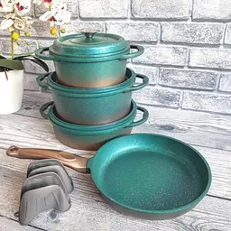 Набір посуду O.M.S. Collection 3049 Blue 7 предметів - мініатюра 2