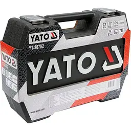 Набір головок торцевих Yato квадрат 1/4", 1/2" з інструментами насадки викруткові 72 шт. (YT-38782) - мініатюра 4
