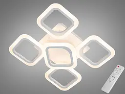 Люстра стельова LED Diasha AS8060/4+1WH, 60W, біла, для коридору, вітальні, спальні, кухні, офісу