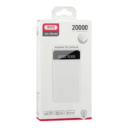 Універсальна мобільна батарея XO PR163 20000mAh (Білий) - мініатюра 9
