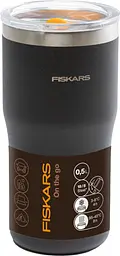 Термокружка Fiskars On-the-go 0.5 л чорна (1078762) - мініатюра 5
