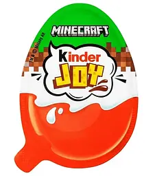 Комплект Шоколадних яєць Kinder Joy Майнкрафт Minecraft 36 шт. по 20 г - мініатюра 2