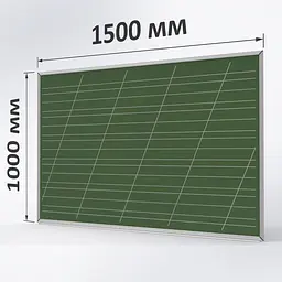 Крейдяна зелена дошка ТСО 1000х1500 мм "КОСА ЛІНІЯ"