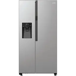 Холодильник Gorenje SBS, 179х70х92см, 2 двері, 376(190)л, А++, NF+, Інв., Зона св-ті, диспенсер, генератор льоду, Зовн. Диспл, нерж