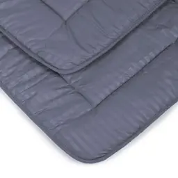 Ковдра MirSon зимова Шовкова Супер Тепла №9003 Eco Light Gray 200x220 см (2200005993514) - мініатюра 3