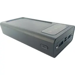 УМБ Power Bank Solar 30000mAh повербанк 4 в 1 з сонячною панеллю, екраном, ліхтариком Black (11229) - мініатюра 2