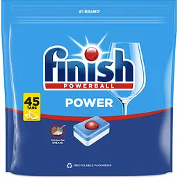 Таблетки для миття посуду в посудомийних машинах Finish Power All in 1 Лимон 45 таблеток