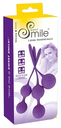 Вагінальні кульки Sweet Smile 3 Kegel Training Balls, 3 шт., фіолетовий - мініатюра 6