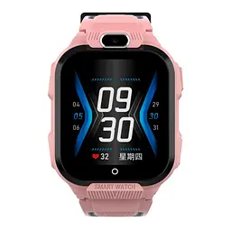 Дитячий розумний смарт годинник M04 з GPS відстеженням, 4G сім-картою, прослуховуваням, камерою та кнопкою SOS Рожевий - мініатюра 2