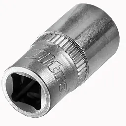 Насадка шестигранна коротка 1/4" 9мм CrV ULTRA (6060092) - мініатюра 8