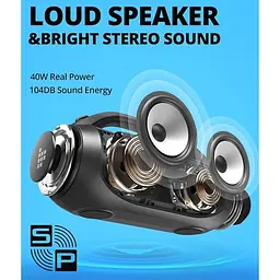 Портативна колонка Tronsmart BangSE 40W TWS Bluetooth Black - мініатюра 5