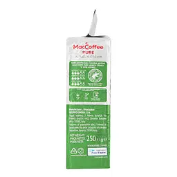 Кава мелена MacCoffee Arabica Crema Pure, натуральна, смажена, 250 г (882594) - мініатюра 5