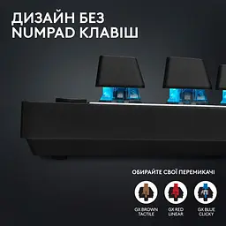 Клавіатура Logitech G PRO X TKL LightSpeed Tactile Black (920-012136) [94305] - мініатюра 8