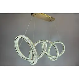 Кришталева LED-люстра Linisoln 7115/100 FG, 240W до 40 м2 у золоті - мініатюра 2