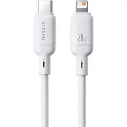 Кабель Baseus Silky Series USB-C to Lightning 20W 1m White (P10377700213-00) [155531] - мініатюра 1