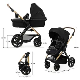 Універсальна коляска 3 в 1 Kinderkraft Moov 2 Pure Black (KSMOOV02BLKEV00) - мініатюра 14