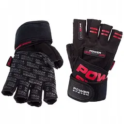 Рукавички для фітнесу Power System PS-2800, Black/Red - L - мініатюра 2