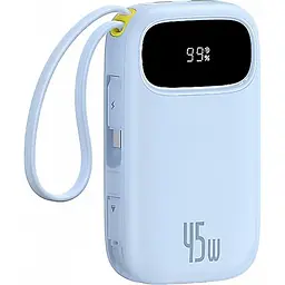 Портативний ЗП Power Bank Baseus EnerFill FC31 PD22.5W with cables 20000 mAh (PPQD3) Galaxy Blue - мініатюра 2